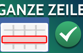 Bedingte Formatierung für ganze Zeile in Excel