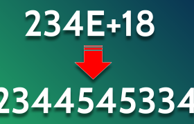 Excel: Wissenschaftliche Notation in normale Zahlen umwandeln