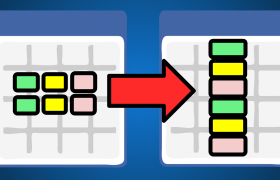 Excel: Mehrere Zeilen in eine einzige Spalte umwandeln